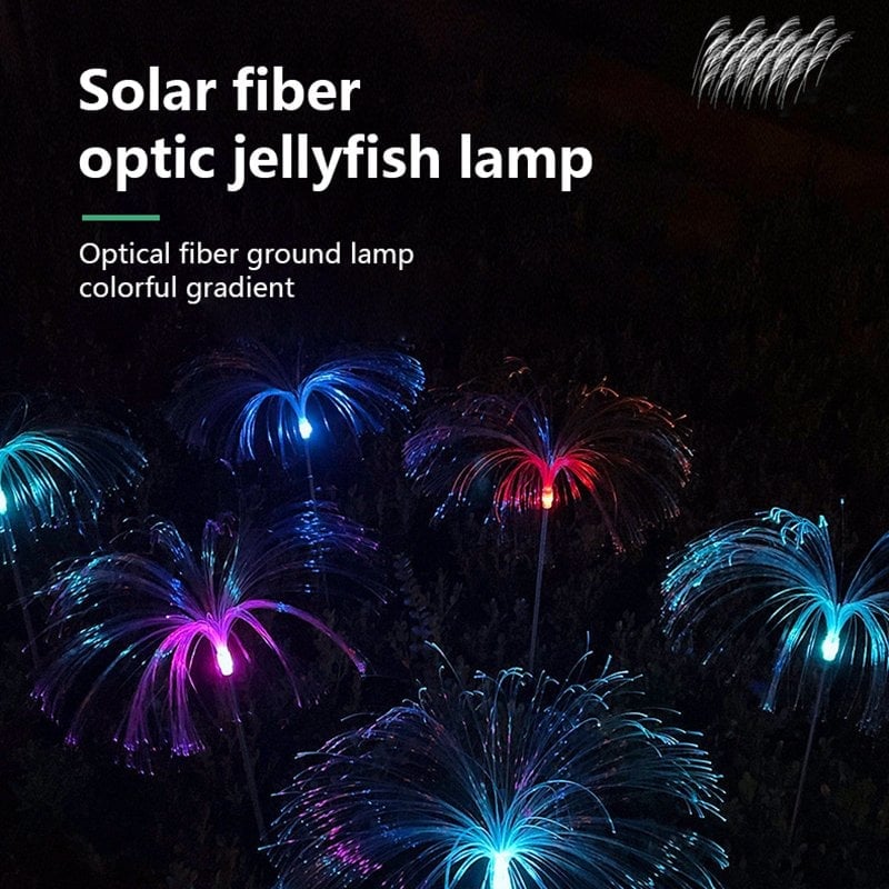 【Last Day 49% OFF】Solar fiber optic jellyfish light