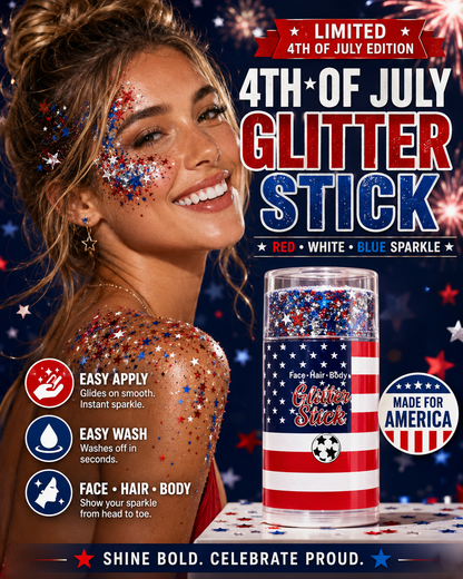 4th of July Glitter Stick | Face Hair & Body Sparkle
