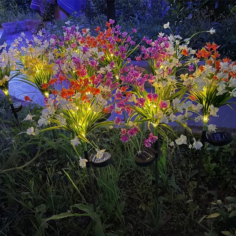 🔥Last Day 75% OFF-  Artificial Flower Solar Light