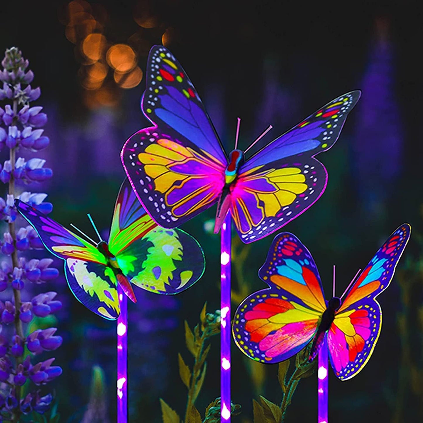 【Last Day -49%OFF】Outdoor Solar Garden Butterfly Lights Decor