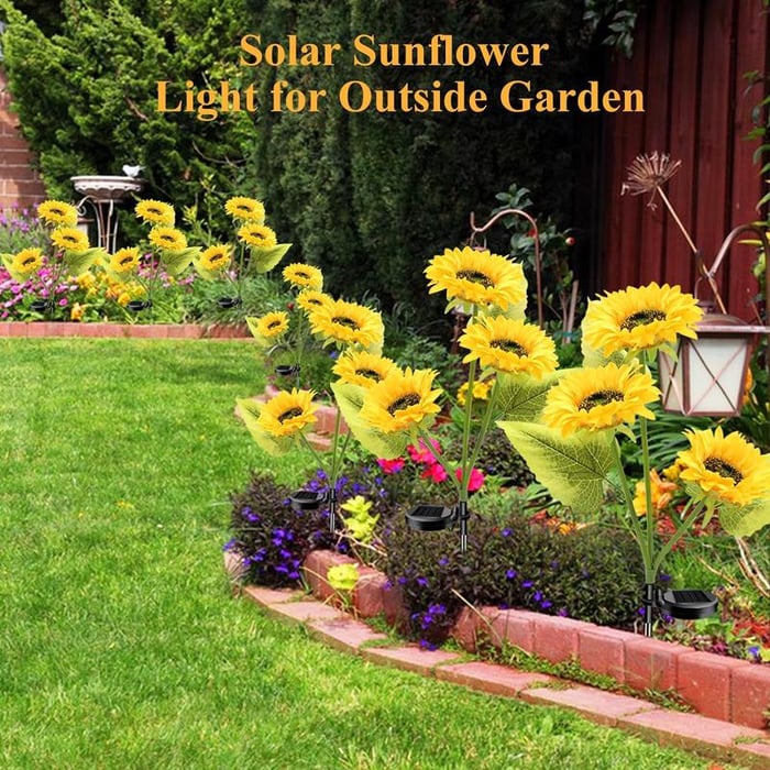 🌻Mother's Day Sale 50% OFF- 🌞Solar LED Sunflower Garden Lights-29.6inch/74cm