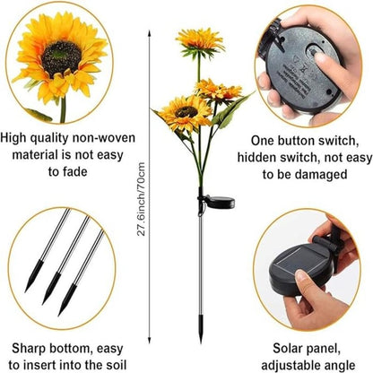 🌻Mother's Day Sale 50% OFF- 🌞Solar LED Sunflower Garden Lights-29.6inch/74cm