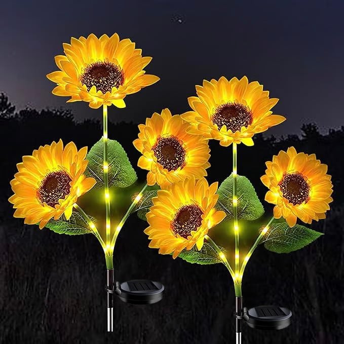 🌻Mother's Day Sale 50% OFF- 🌞Solar LED Sunflower Garden Lights-29.6inch/74cm